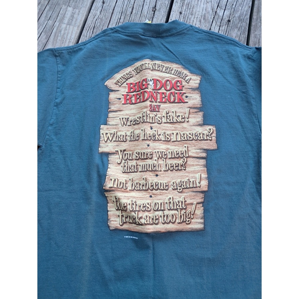 Y2K 2001 Big Dogs Redneck Big Dog Shirt S/m
